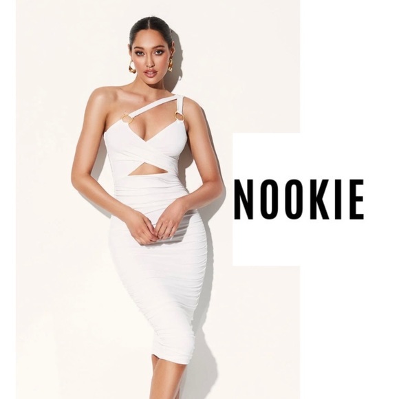 Nookie Dresses & Skirts - NEW Nookie RILEY RING MIDI Dress in Ivory
